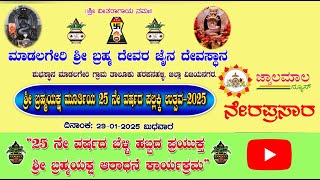 Madalageri Pallakki utsava/ /  29-01-2025 / jwalamalanews / 2025