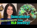 Tree Of Life Suncatcher Tutorial - Ways To Repurpose Old Jewelry - Wire wrapped Tree of Life