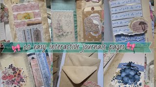 10 easy interactive journal page ideas // beginner friendly using basic supplies
