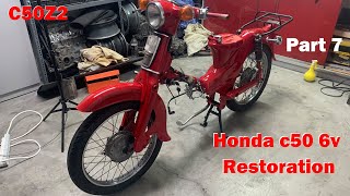 Honda C50 restoration Part 7 #honda #hondac50 #restoration