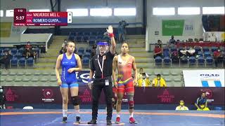 Round 1 WW - 53 kg: L. VALVERDE MEL (ECU) v. Y. ROMERO GUATA (COL)