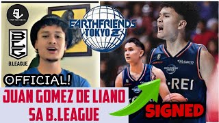 BREAKING: JUAN GOMEZ DE LIAÑO PUMIRMA NA sa B.LEAGUE para sa EARTHFRIENDS TOKYO Z!