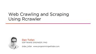 Web Scraping Skills: Web Crawling and Scraping Using Rcrawler Course Preview