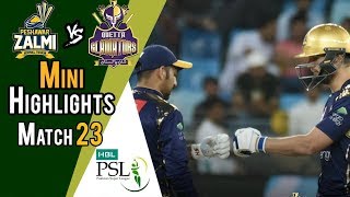 Short Highlights | Quetta Gladiators Vs Peshawar Zalmi | Match 23 | 10 March | HBL PSL 2018 | M1F1