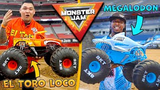 Monster Truck Drivers vs Toys - Megalodon, El Toro Loco, Scooby Doo & More