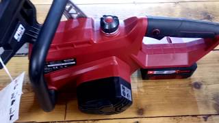 Cordless Chain Saw Einhell GE-LC 18 Li Kit UNBOXING