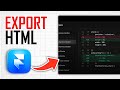 How To Export Framer To HTML (Full Guide)