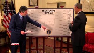President Barack Obama makes his picks for the 2015 NCAA tournament