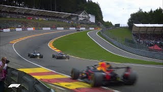 Bottas' Awesome Eau Rouge Pass on Hartley | F1 Best Overtakes of 2018