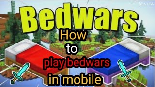 How to play bedwars in minecraft pe | 1.20 | bedwars | minecraft |