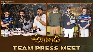 Akhanda Team Press Meet | Nandamuri Balakrishna | Boyapati Srinu | Miryala Ravinder Reddy | Thaman S