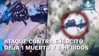 CJNG ataca al Ejército con drones explosivos en Cotija, Michoacán; captan agresión