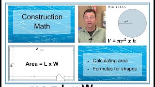 Construction Math - Calculating Area in construction - Applied Math -  Trades Training Video