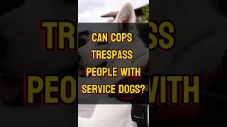 Can You Be Trespassed For Having a Service Dog?👮👮🏻‍♂️🍩#police #cops #servicedog #crime #training