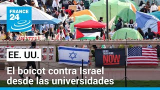 La guerra en Gaza agita los campus universitarios en Estados Unidos • FRANCE 24 Español