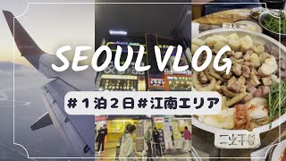 (JP/KR)【🇰🇷江南エリア1泊2日/여행vlog】韓国旅行✈︎WOWPASS作成とアプリの使い方/韓国グルメ🍽/女子旅/일본인vlog