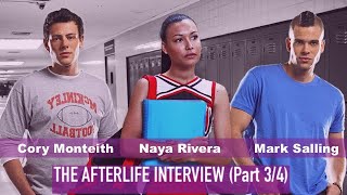 The Afterlife Interview with Cory Monteith, Mark Salling and Naya Rivera! (PART 3/4)