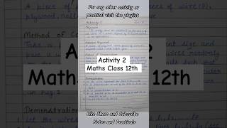 Maths Lab Activity 2 Class 12// Maths Lab Practical// Maths Class 12 Activity Solution// CBSE board