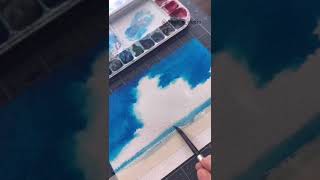 Clouds ☁️ with Watercolor