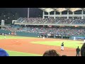 121115 wbc資格賽 game 2：三局下陳鏞基加油歌 觸身球