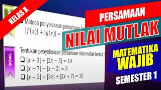 Persamaan Nilai Mutlak bentuk 4