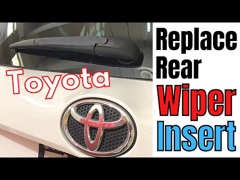 How do you change the rear wiper blade rubber?