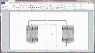 Visio 2010 Connectors and Connection Points Tutorial - Wiring Diagrams