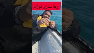 رها سازی بچه هامور به خاطر حفظ محیط زیست و پایداری آبزیان #قایق #fishing #fish #قلاب