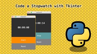 Code a Stopwatch with Python and Tkinter #pythonprogramming #pythonlearning #pythontutorial