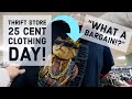 25 CENTS CLOTHES AT THIS THRIFT STORE!? | Thrifting to RESELL on Ebay & Poshmark for PROFIT!