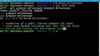 068 Viewing and Comparing changes Git Working directory vs Commit area Lab