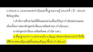 ข้อสอบวิชาธรรมเนียมทหาร และวิชาทหารทั่วไป