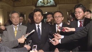 会期延長　４野党が反対