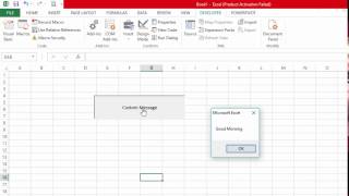 Message Box using Macros