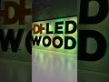 wooden sign board with led backlighting woodworking led diy