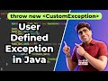 🔥 Creating a user-defined exception in Java is very easy: Full Simple Tutorial