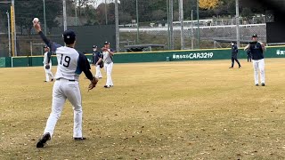 ★超近距離！ 隅田×佐藤隼＆井上×黒田のキャッチボール ノーカット