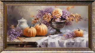 Autumn/Fall themed Free TV Art with frame