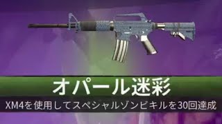 #437 CoD:BO6 ゾンビモード  XM4 オパール迷彩解除(マスター迷彩)迷彩解除チャレンジ アサルトライフル スペシャルゾンビを30キル