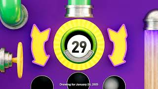 Tennessee Lottery DailyTennesseeJackpot 01/24/2025