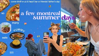 summer diaries 💐 | thrift w us + haul, food dates \u0026 father's day