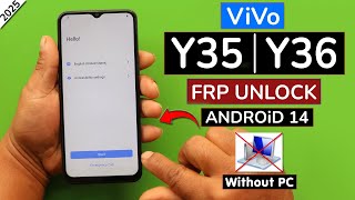 Vivo Y35 | Y36 Android 14 Frp Unlock/Bypass Google Account Lock Without PC/No Pin Lock Sim - 2025