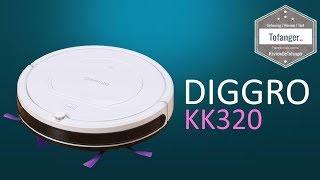 DIGGRO kk320 Robot Vacuum - Automatic Cleaning - Remote control and automatic charging base