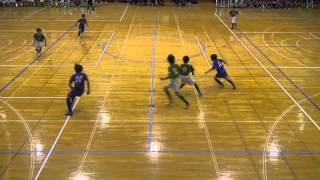 全道フットサル選手権(U-12)函館地区予選ブロック（2014.12.20）　ジュニA　VS　桔梗（前半）