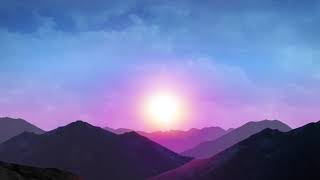 🌤🎶 Mountain Dawn Sunrise Relaxing VJ Loop Video Background for Edits (FREE DOWNLOAD)