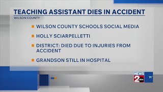 Wilson County teaching assistant dies after accident