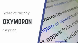 Oxymoron | Word of the day