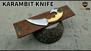 Karambit Double Blade Knife Making From Rusted Plate
