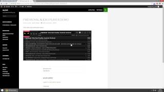 Royal Audio Player Wordpress Plugin video tutorial