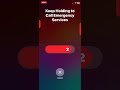 what the iphone emergency SOS looks and sounds like